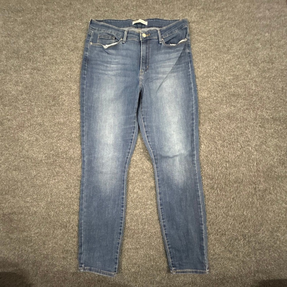 Signature Levi Strauss Jeans Womens Size 12 Medium Wash Mid-Rise Skinny Denim